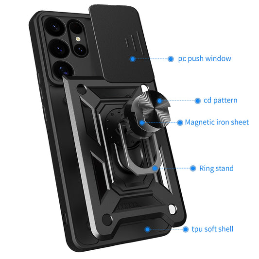 Калъф за Samsung Galaxy S25 Ultra S938, Techsuit, CamShield, Син
