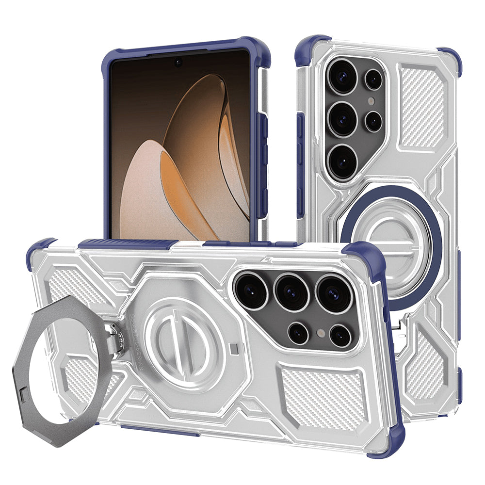 Калъф за Samsung Galaxy S25 Ultra S938, Techsuit, Carbon Shield Pro, Син