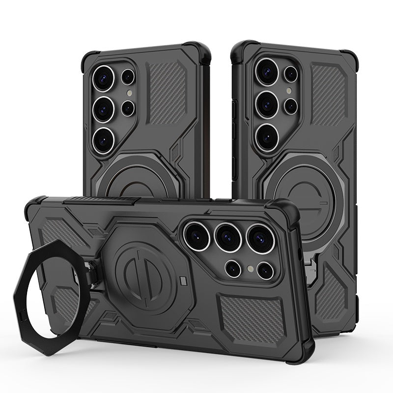 Калъф за Samsung Galaxy S25 Ultra S938, Techsuit, Carbon Shield Pro, Черен