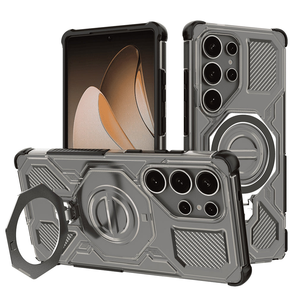 Калъф за Samsung Galaxy S25 Ultra S938, Techsuit, Carbon Shield Pro, Опушен
