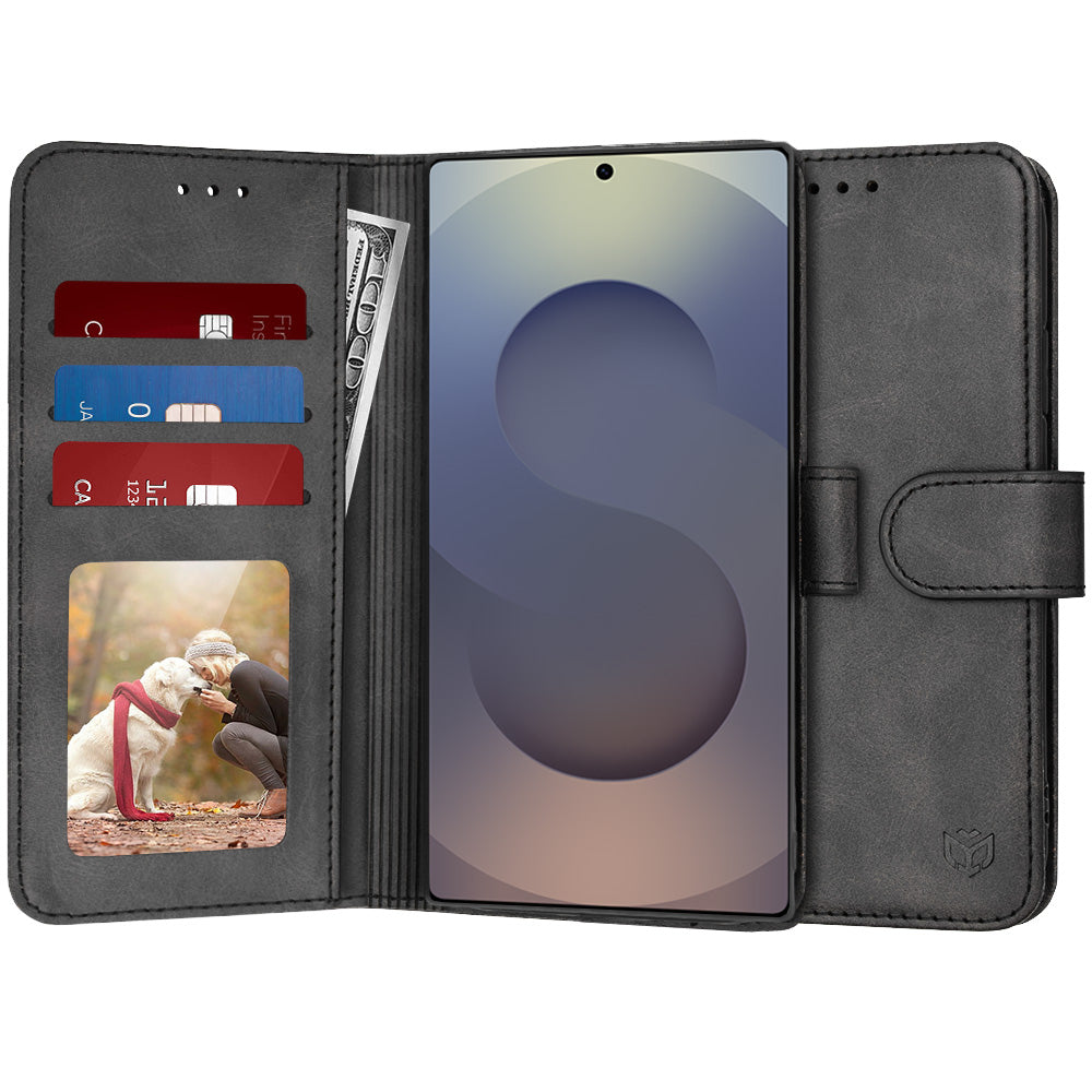Калъф за Samsung Galaxy S25 Ultra S938, Techsuit, Diary Book, Черен