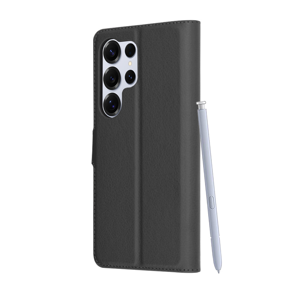 Калъф за Samsung Galaxy S25 Ultra S938, Techsuit, Leather Folio, Черен