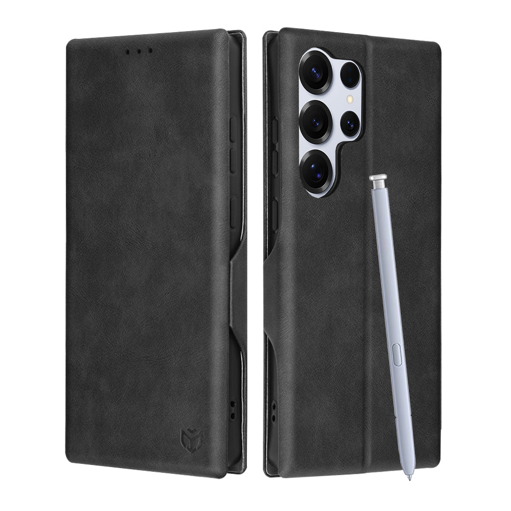Калъф за Samsung Galaxy S25 Ultra S938, Techsuit, Safe Wallet Plus, Черен