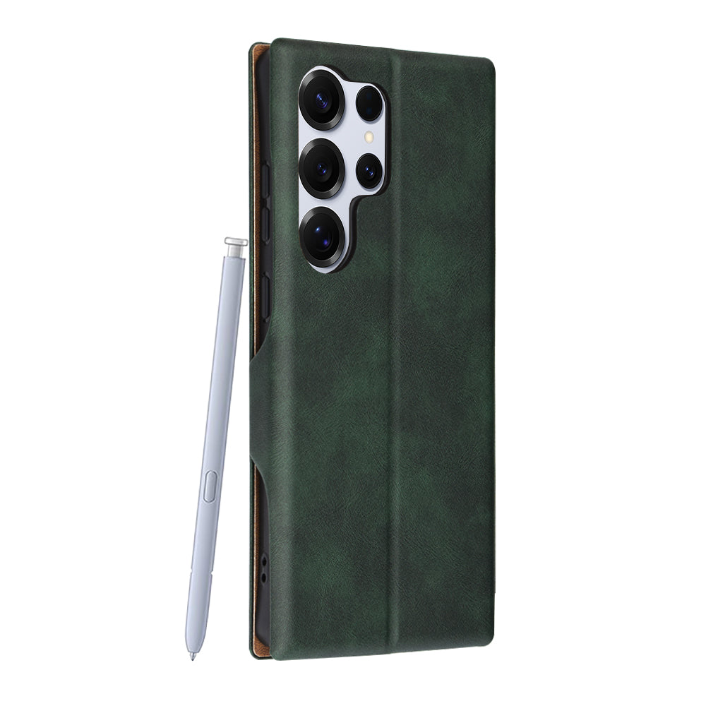 Калъф за Samsung Galaxy S25 Ultra S938, Techsuit, Safe Wallet Plus, Зелен