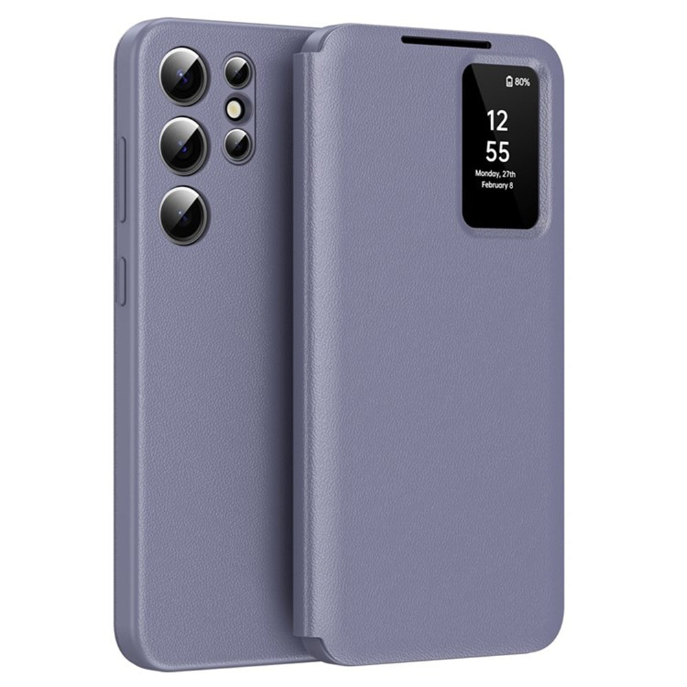 Калъф за Samsung Galaxy S25 Ultra S938, Techsuit, SmartView, Лилав
