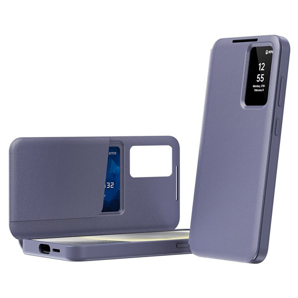 Калъф за Samsung Galaxy S25 Ultra S938, Techsuit, SmartView, Лилав