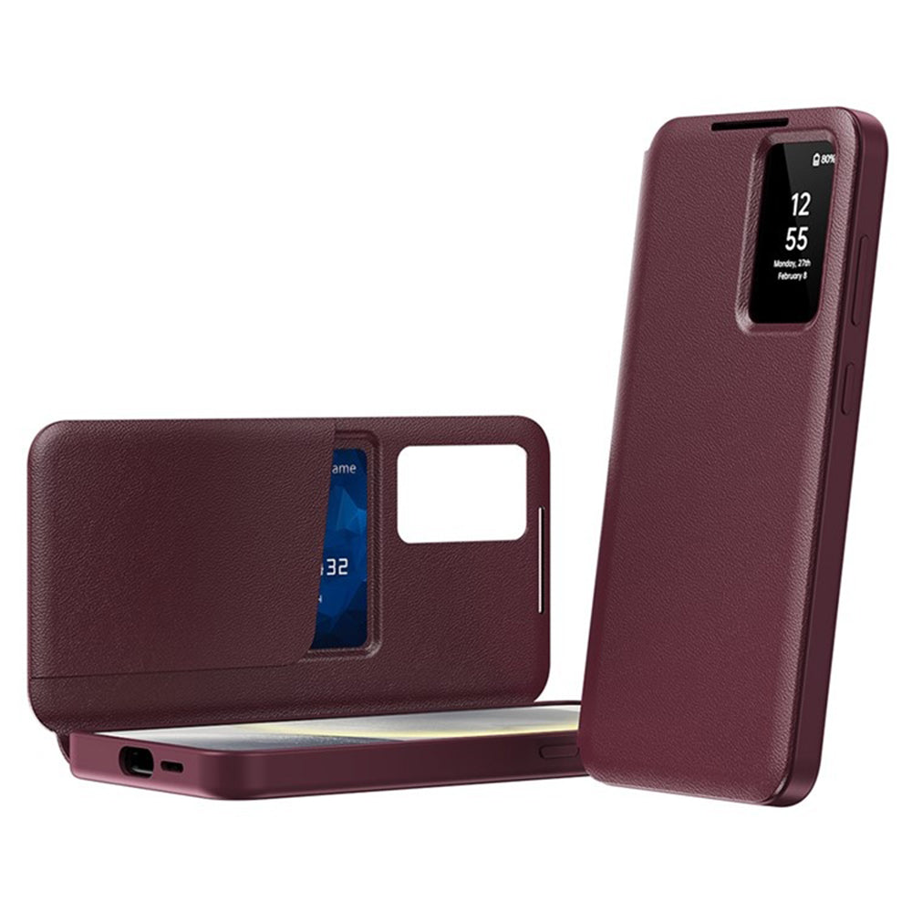 Калъф за Samsung Galaxy S25 Ultra S938, Techsuit, SmartView, Червен