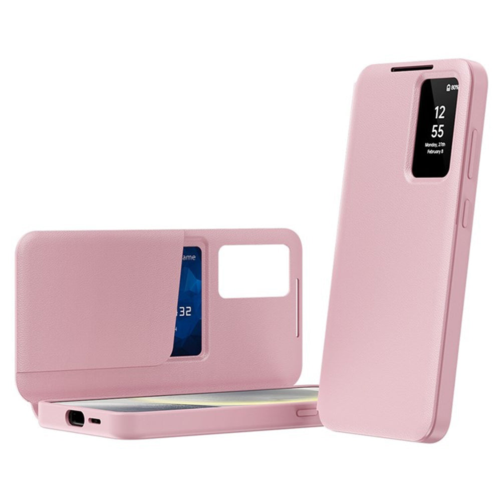 Калъф за Samsung Galaxy S25 Ultra S938, Techsuit, SmartView, Розов