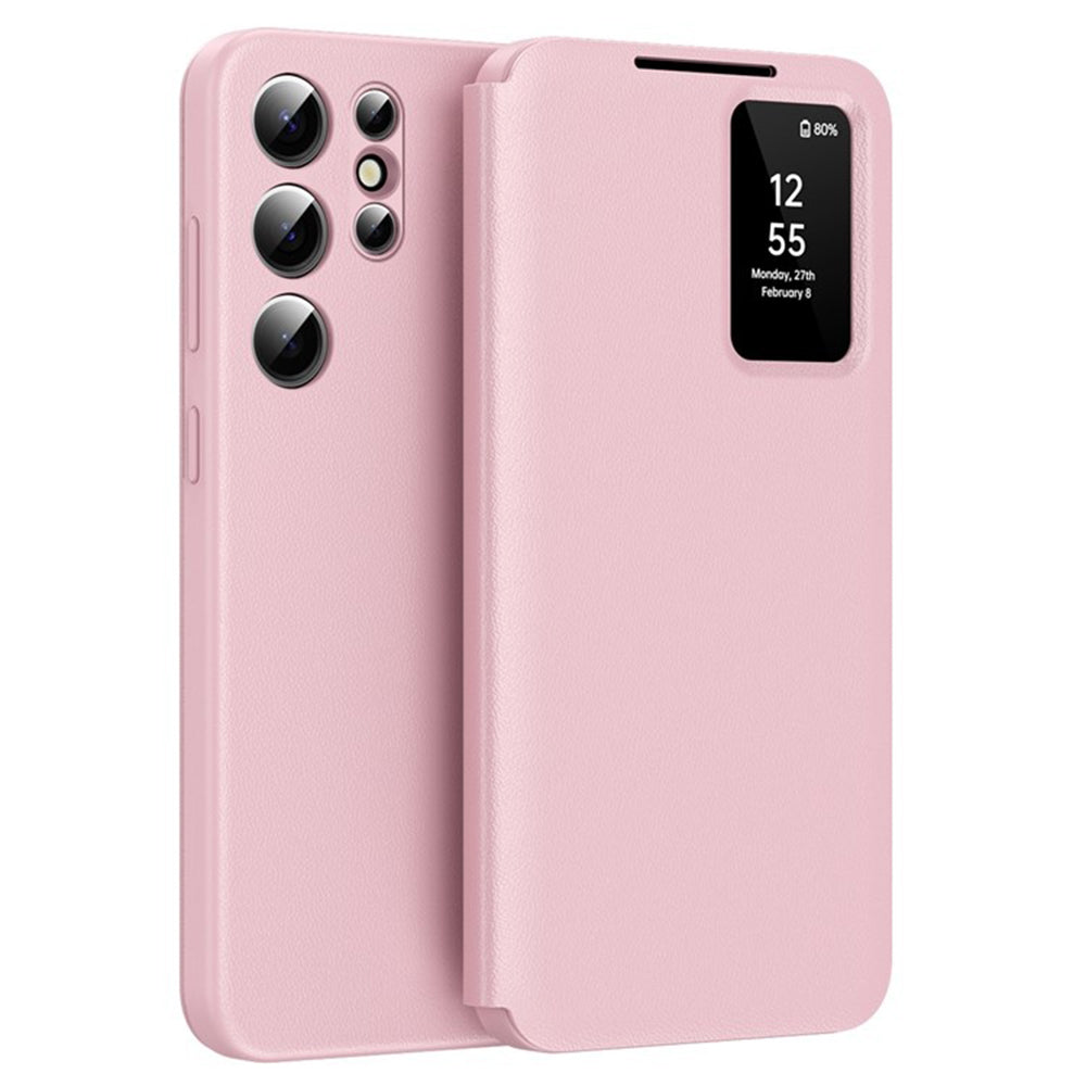 Калъф за Samsung Galaxy S25 Ultra S938, Techsuit, SmartView, Розов