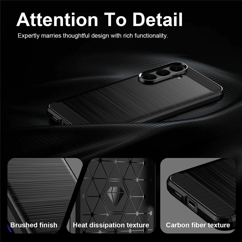 Калъф за Samsung Galaxy S26 FE S741 / S25 FE, Techsuit, Карбон, Син