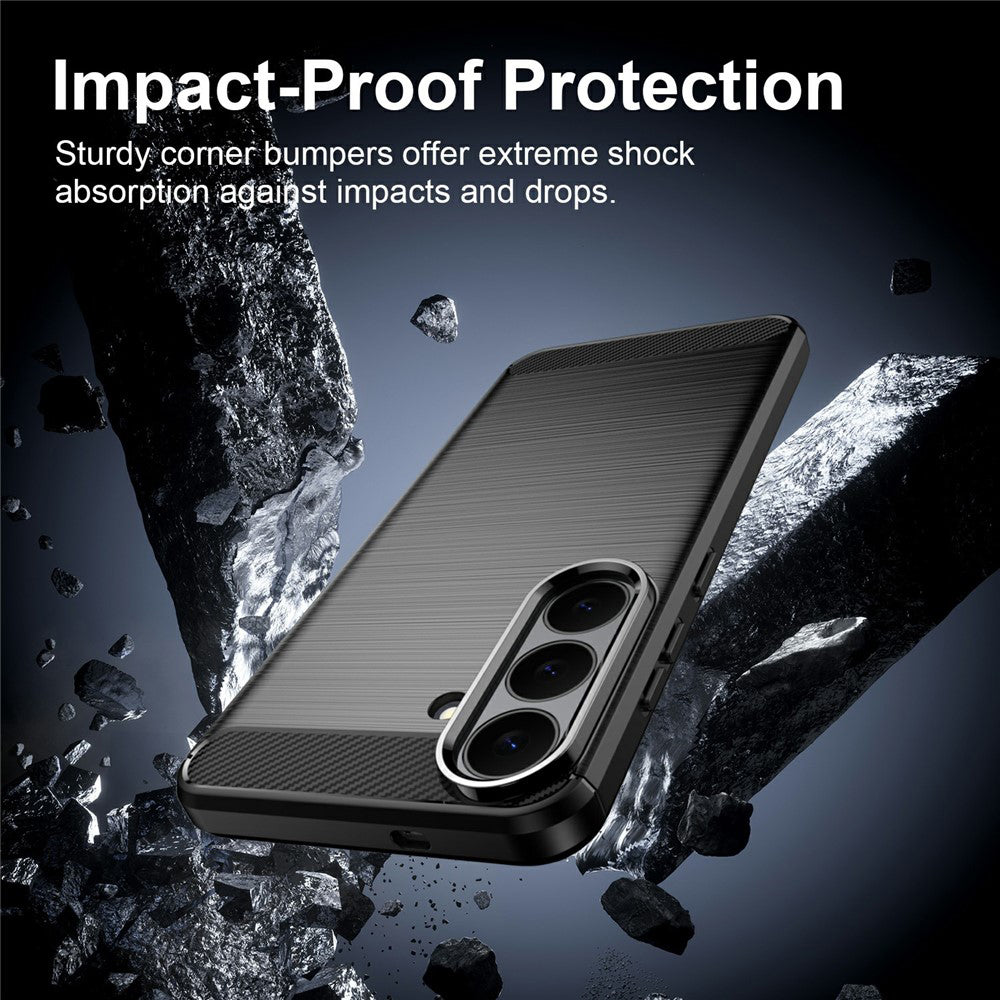 Калъф за Samsung Galaxy S26 FE S741 / S25 FE, Techsuit, Карбон, Черен