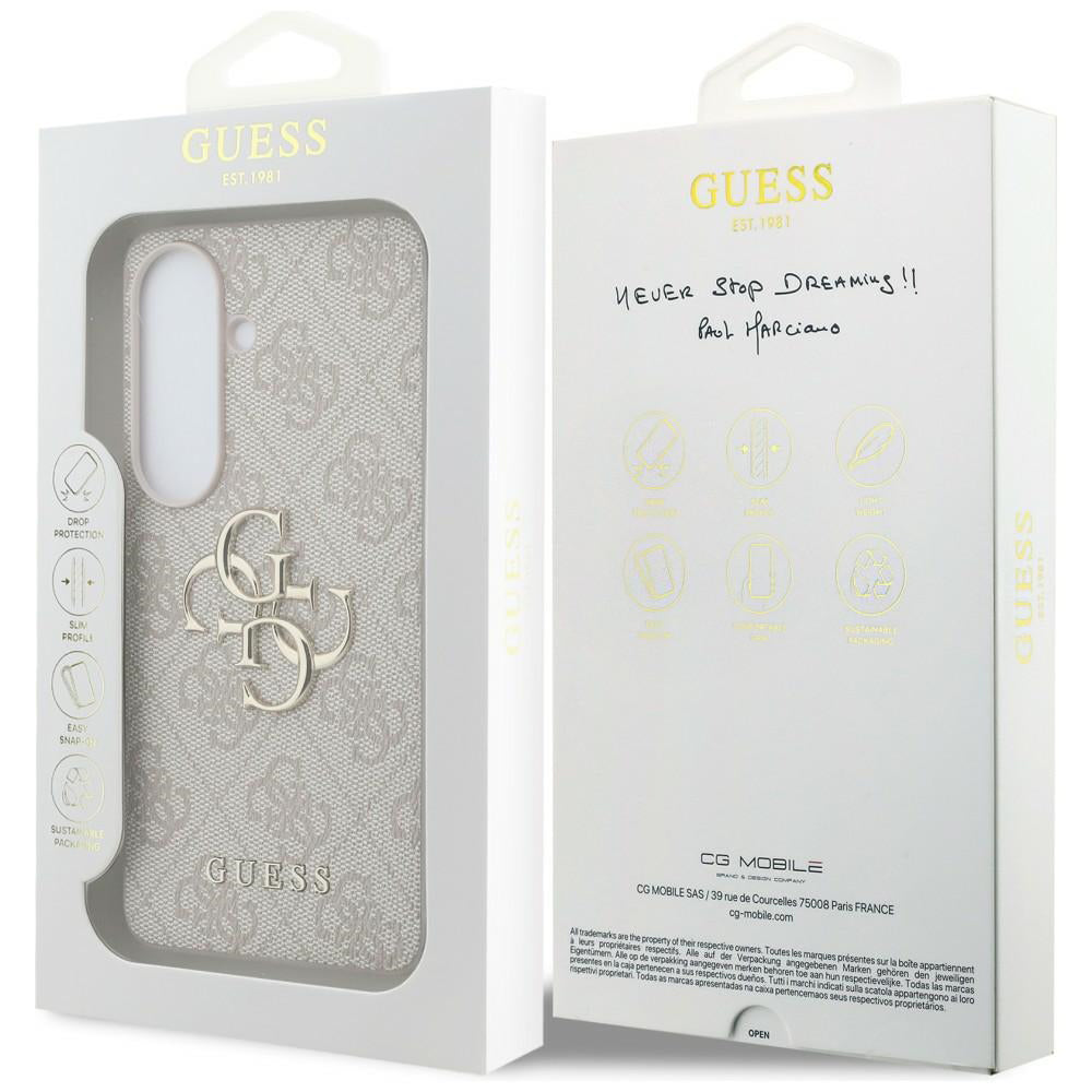 Калъф за Samsung Galaxy S26 S942, Guess, 4G Big Logo, Розов