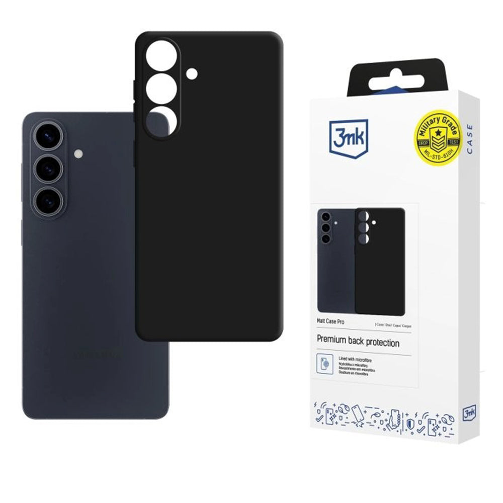 Калъф за Samsung Galaxy S26 Plus S947, 3MK, Pro, Матово черен