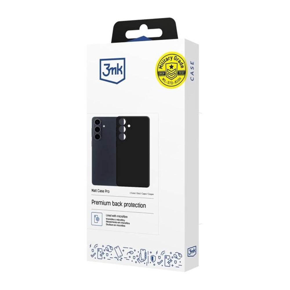 Калъф за Samsung Galaxy S26 Plus S947, 3MK, Pro, Матово черен