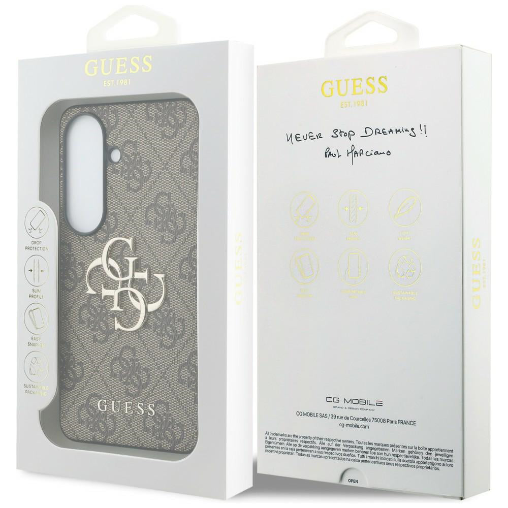 Калъф за Samsung Galaxy S26 Plus S947, Guess, 4G Big Logo, Кафяв
