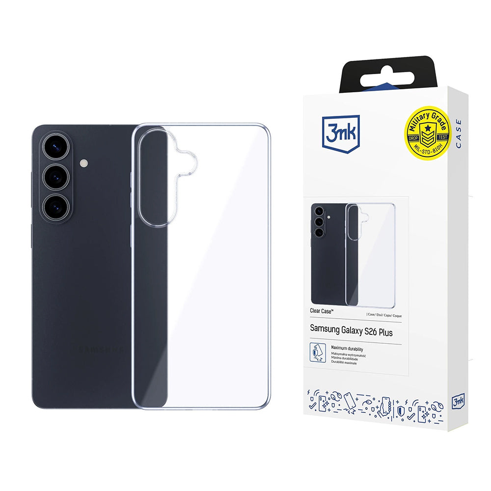 Калъф за Samsung Galaxy S26 Plus S947, 3MK, Прозрачен, Прозрачен