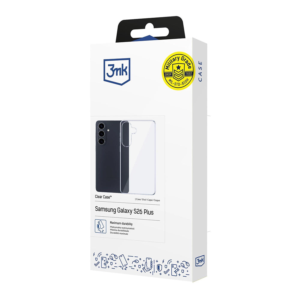 Калъф за Samsung Galaxy S26 Plus S947, 3MK, Прозрачен, Прозрачен