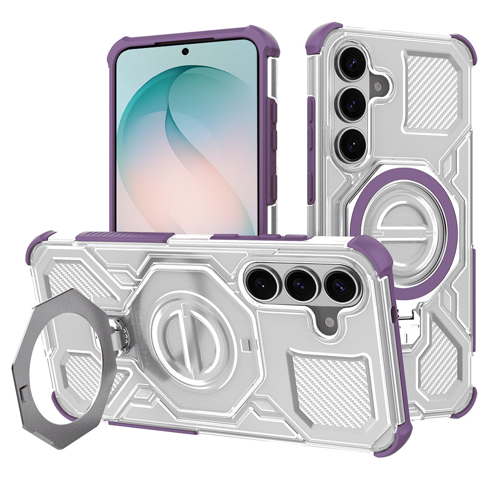 Калъф за Samsung Galaxy S26 Plus S947, Techsuit, Carbon Shield Pro, Лилав
