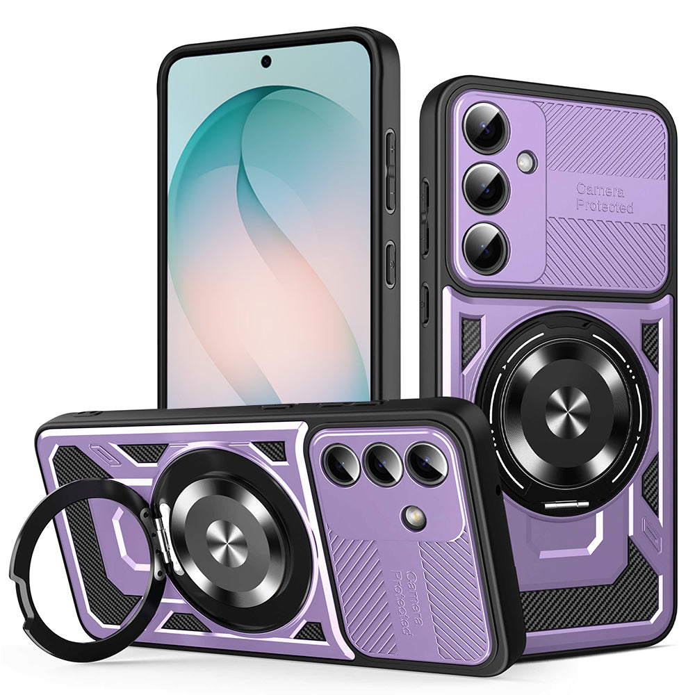 Калъф за Samsung Galaxy S26 Plus, Techsuit, RuggedCam, Лилав