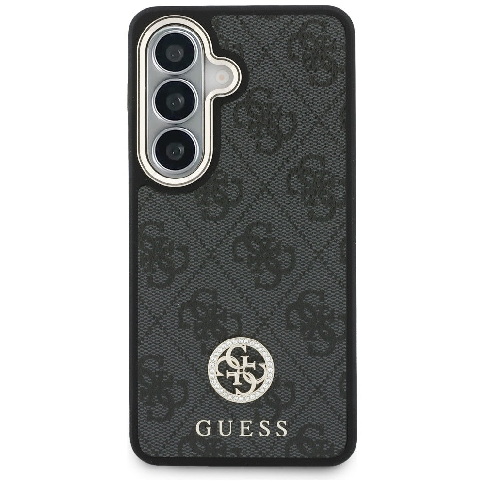 Калъф за Samsung Galaxy S26 S942, GUESS, 4G Big Rhinestone Triangle Strap, Черен