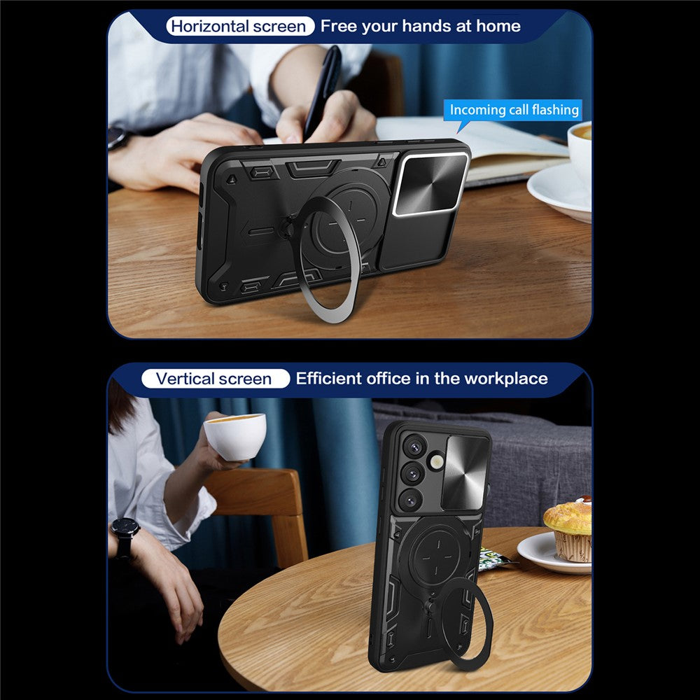 Калъф за Samsung Galaxy S26 S942, Techsuit, CamGuard Pro, Син