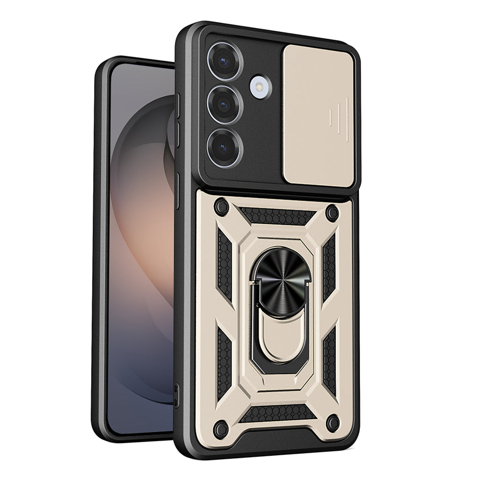 Калъф за Samsung Galaxy S26, Techsuit, CamShield, Златист