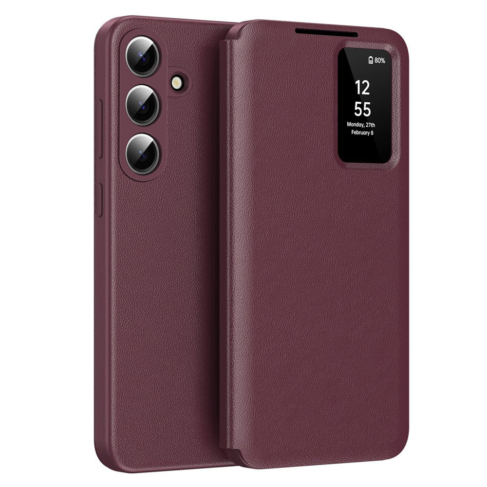 Калъф за Samsung Galaxy S26 S942, Techsuit, SmartView, Червен