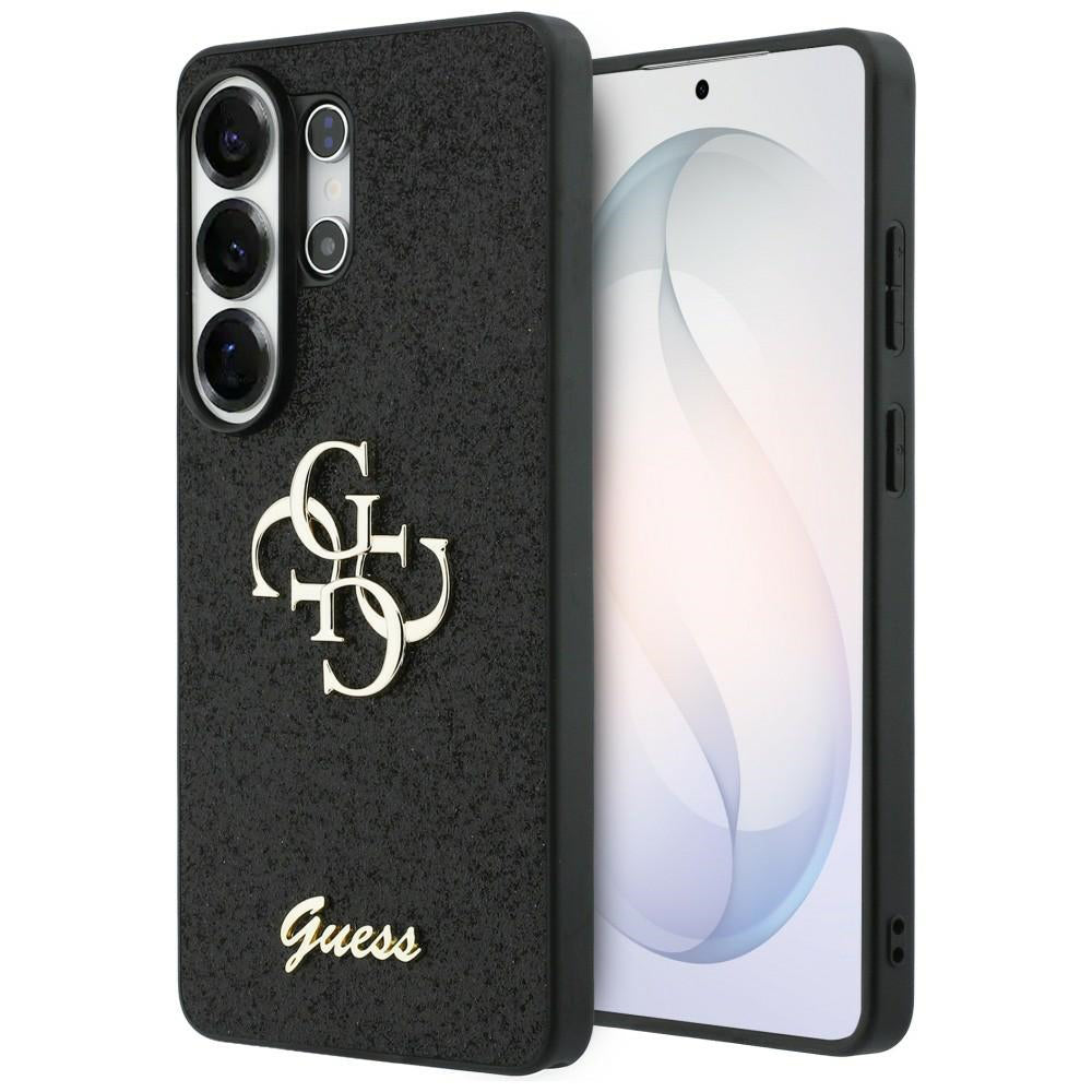 Калъф за Samsung Galaxy S26 Ultra S948, Guess, Fixed Glitter Big 4G Metal Frame, Черен