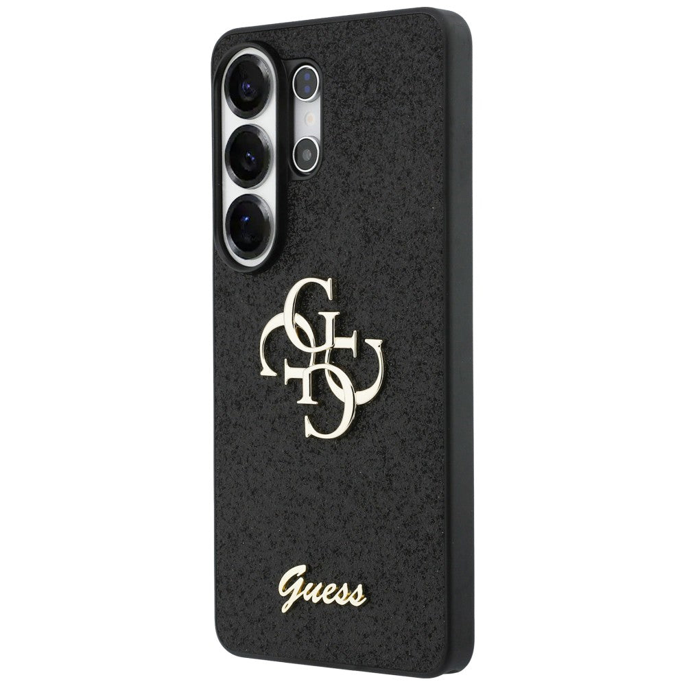Калъф за Samsung Galaxy S26 Ultra S948, Guess, Fixed Glitter Big 4G Metal Frame, Черен
