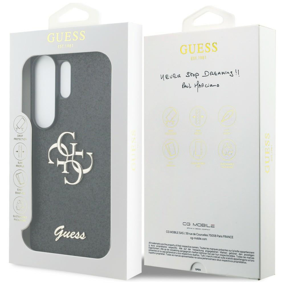 Калъф за Samsung Galaxy S26 Ultra S948, Guess, Fixed Glitter Big 4G Metal Frame, Черен