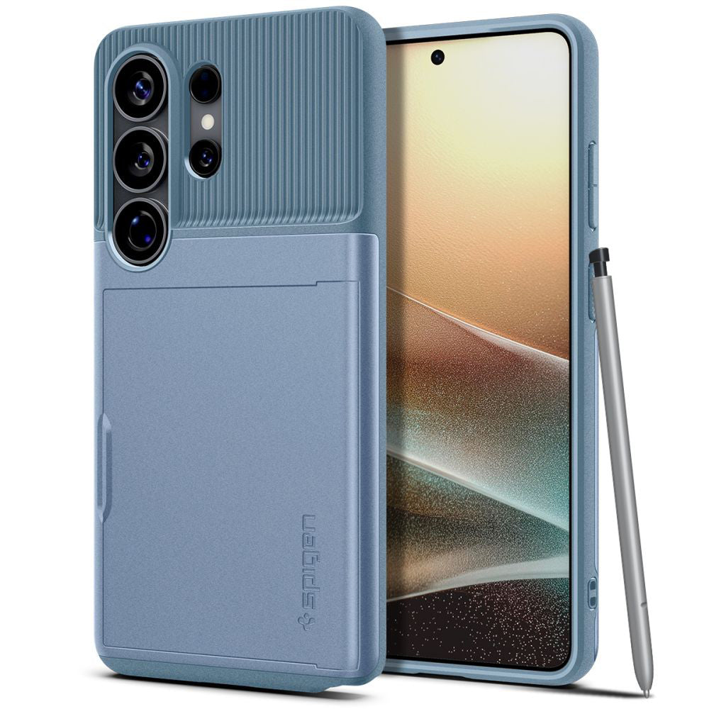 Калъф за Samsung Galaxy S26 Ultra S948, Spigen, Slim Armor CS, Син ACS11225
