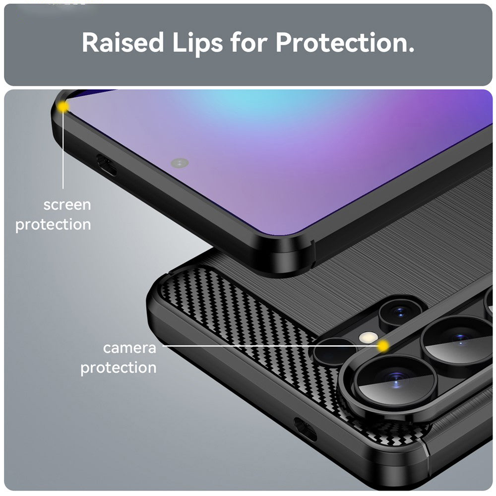 Калъф за Samsung Galaxy S26 Ultra S948, Techsuit, Карбон, Черен