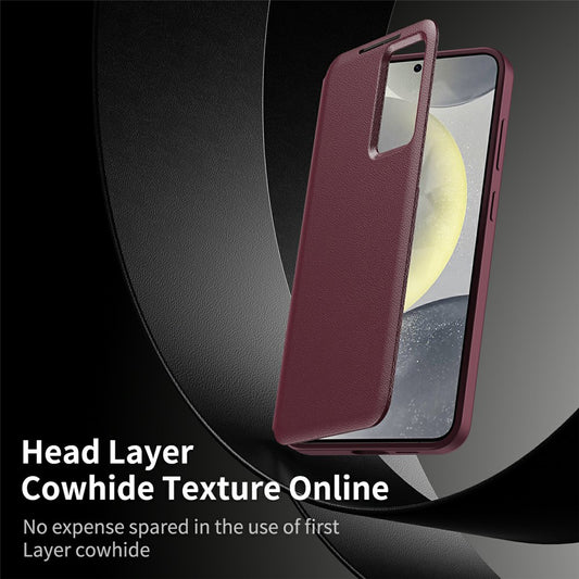 Калъф за Samsung Galaxy S26 Ultra, Techsuit, SmartView, Червен