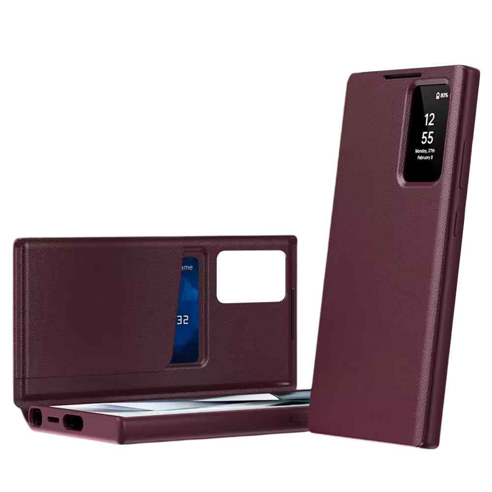 Калъф за Samsung Galaxy S26 Ultra S948, Techsuit, SmartView, Червен