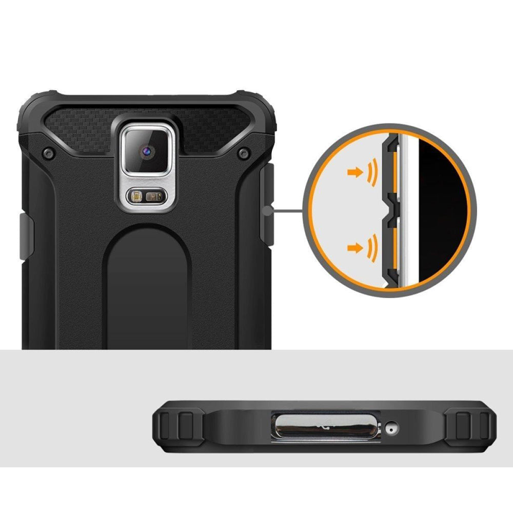 Калъф за Samsung Galaxy S5 G900, Techsuit, Hybrid Armor, Черен
