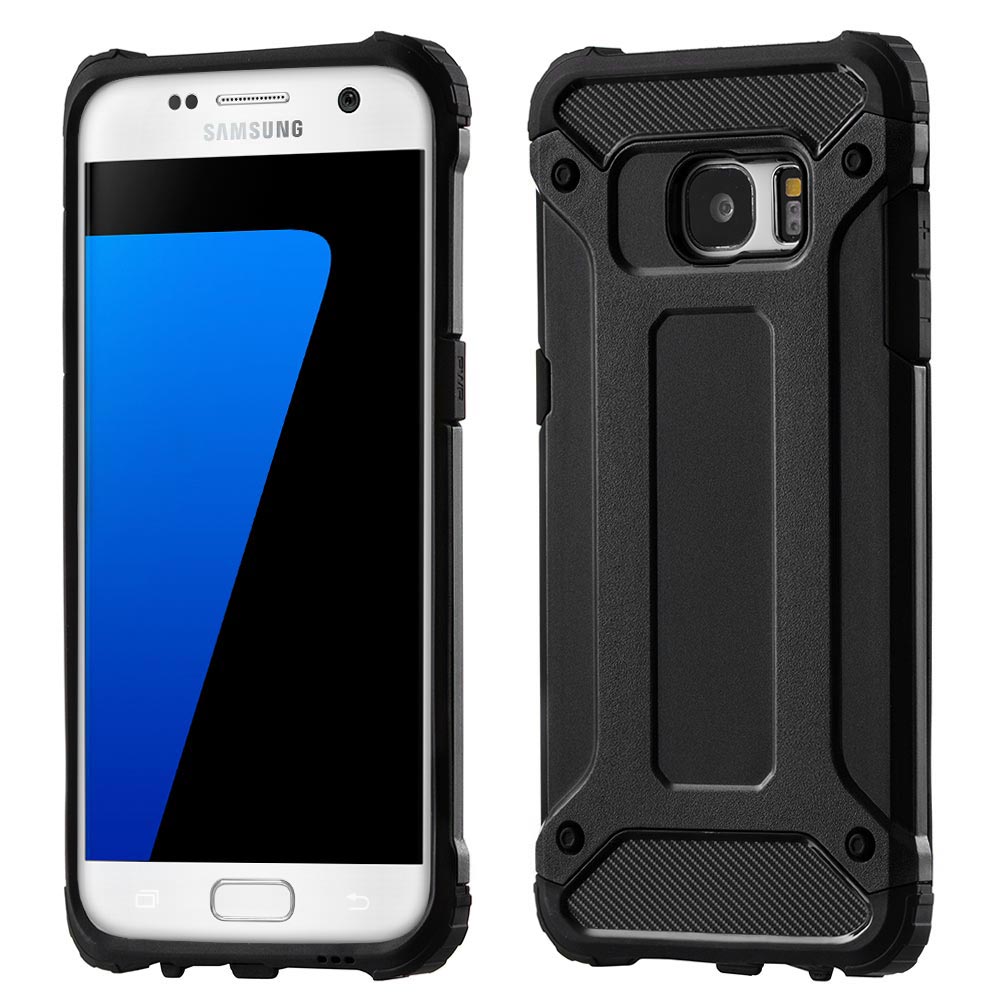 Калъф за Samsung Galaxy S7 G930, Techsuit, Hybrid Armor, Черен