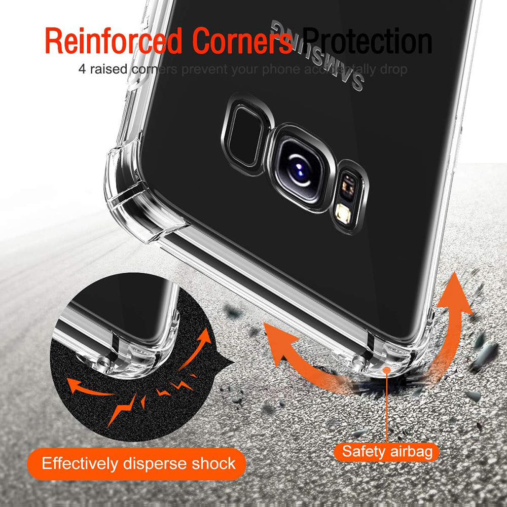 Калъф за Samsung Galaxy S8+ G955, Techsuit, Shockproof Clear, Прозрачен