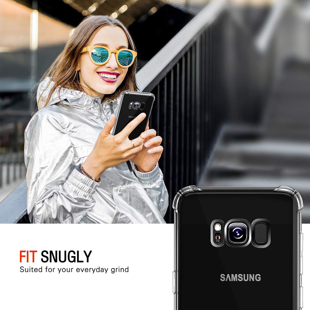 Калъф за Samsung Galaxy S8+ G955, Techsuit, Shockproof Clear, Прозрачен