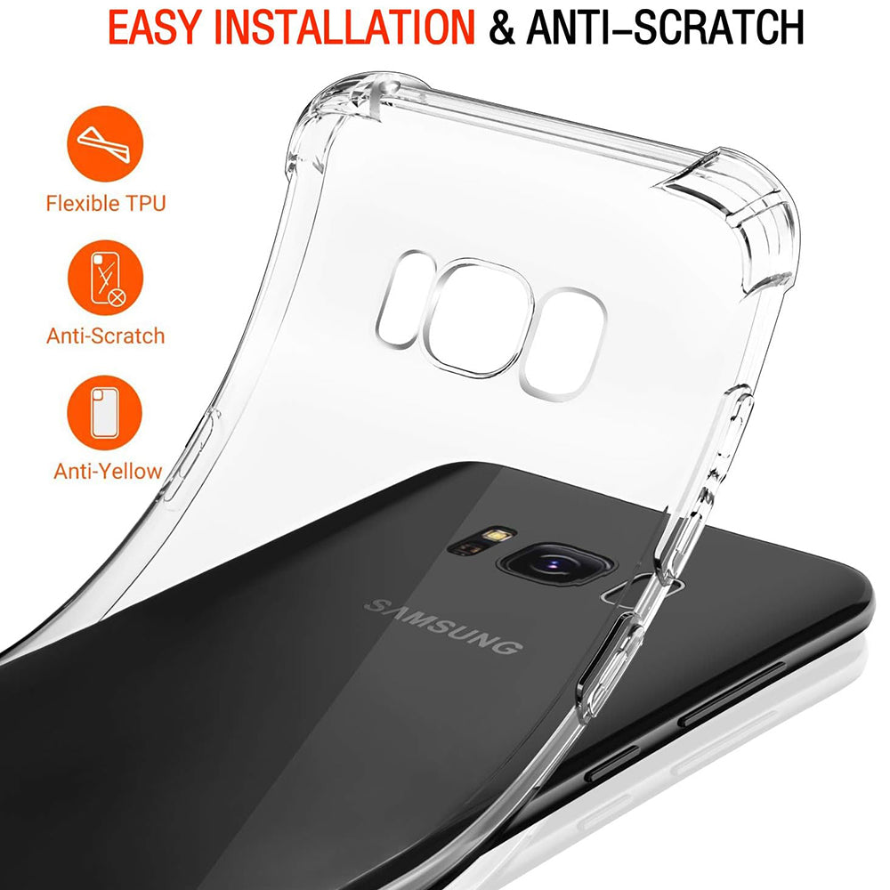 Калъф за Samsung Galaxy S8+ G955, Techsuit, Shockproof Clear, Прозрачен