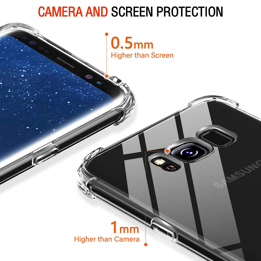Калъф за Samsung Galaxy S8+ G955, Techsuit, Shockproof Clear, Прозрачен