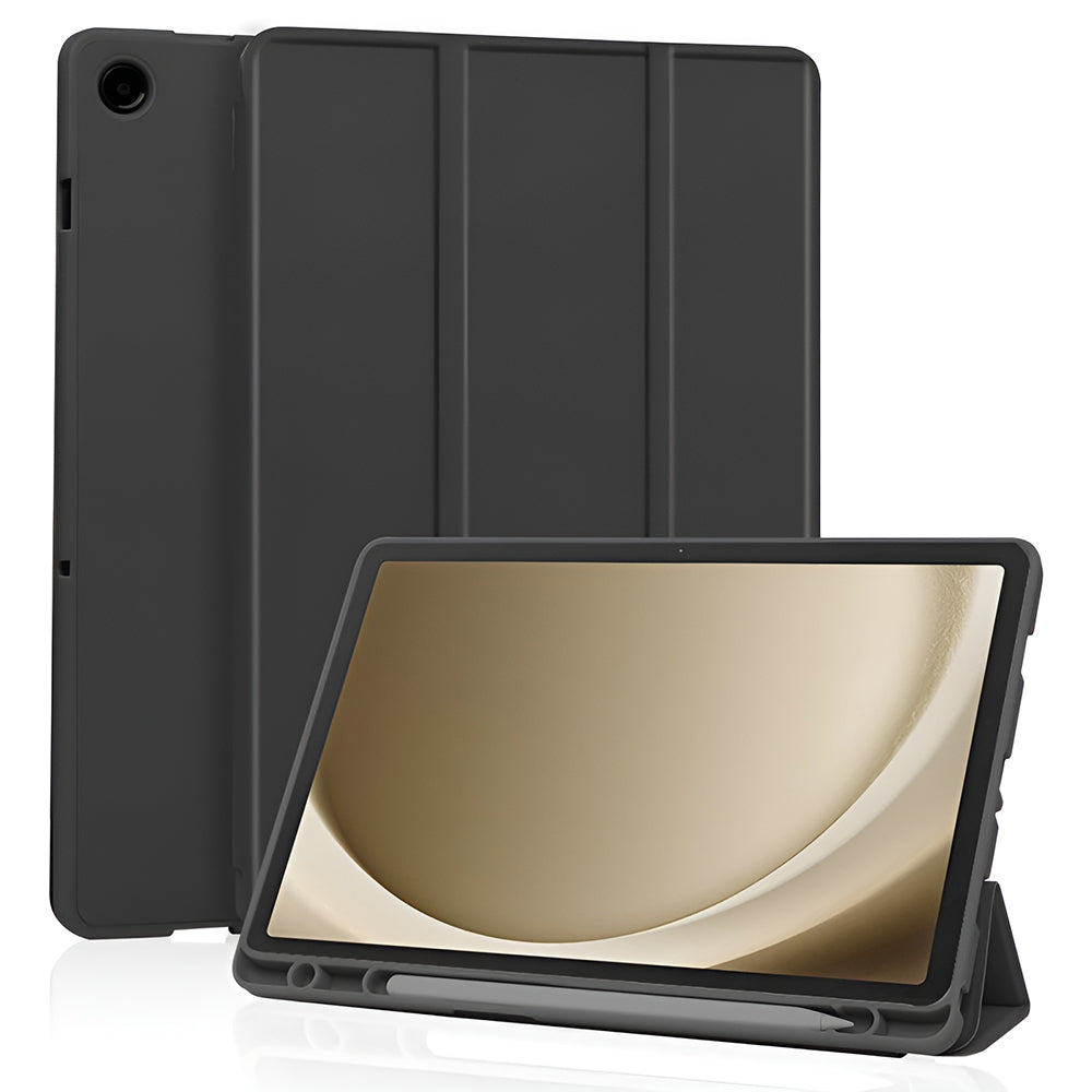 Калъф за Samsung Galaxy Tab A11+ / Tab A9+, Techsuit, Flex Trifold, Черен