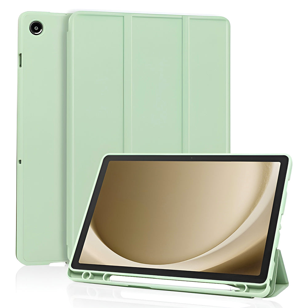 Калъф за Samsung Galaxy Tab A11+ / Tab A9+, Techsuit, Flex Trifold, Зелен Матча
