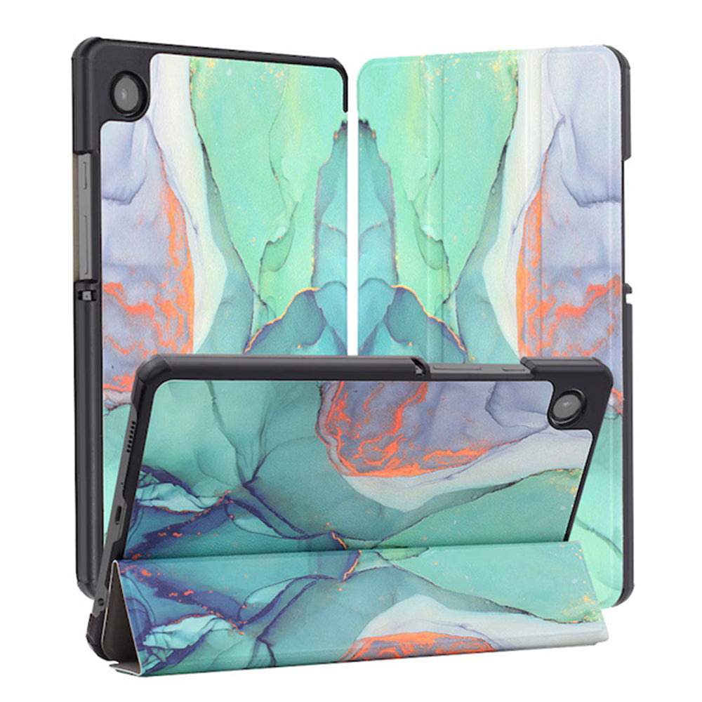 Калъф за Samsung Galaxy Tab A11+ / Tab A9+, Techsuit, FoldPro Green Time, Многоцветен