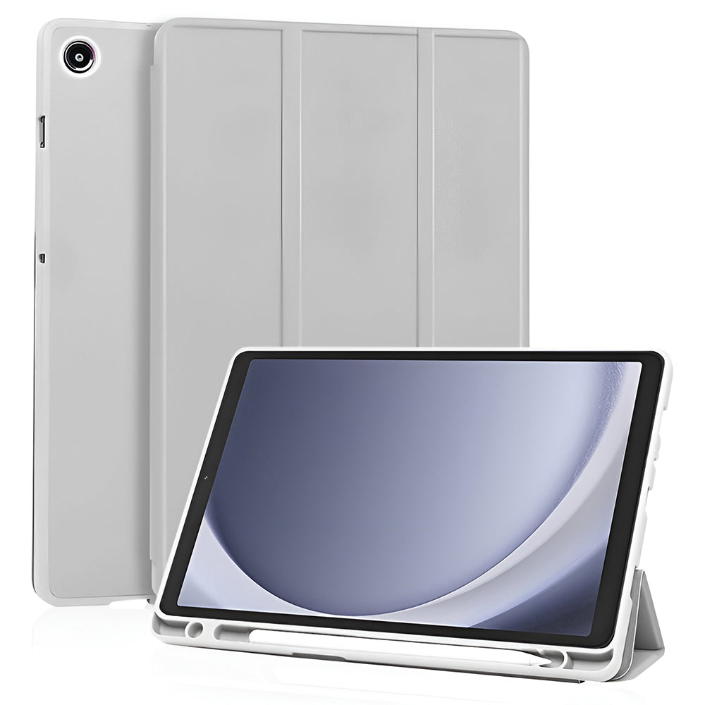 Калъф за Samsung Galaxy Tab A11 / Tab A9, Techsuit, Flex Trifold New Model, Сив