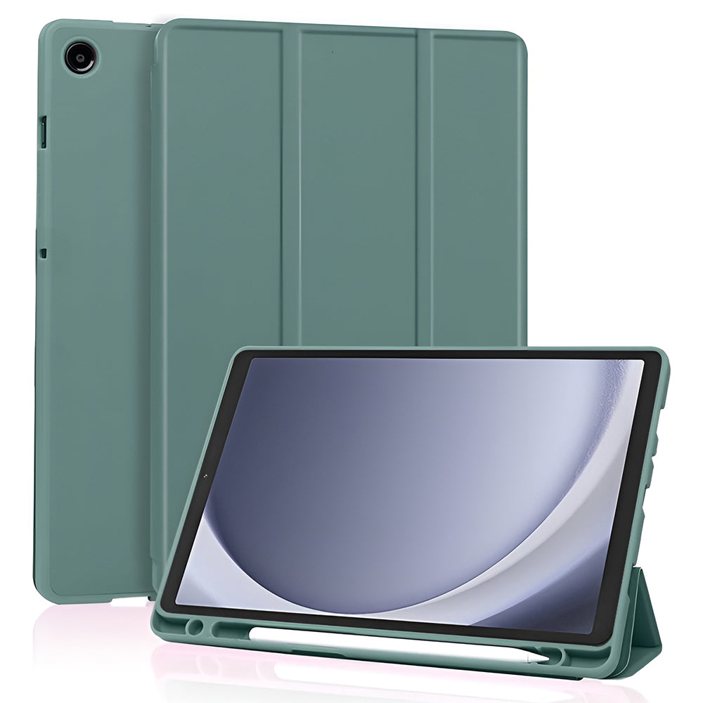 Калъф за Samsung Galaxy Tab A11 / Tab A9, Techsuit, Flex Trifold New Model, Зелен