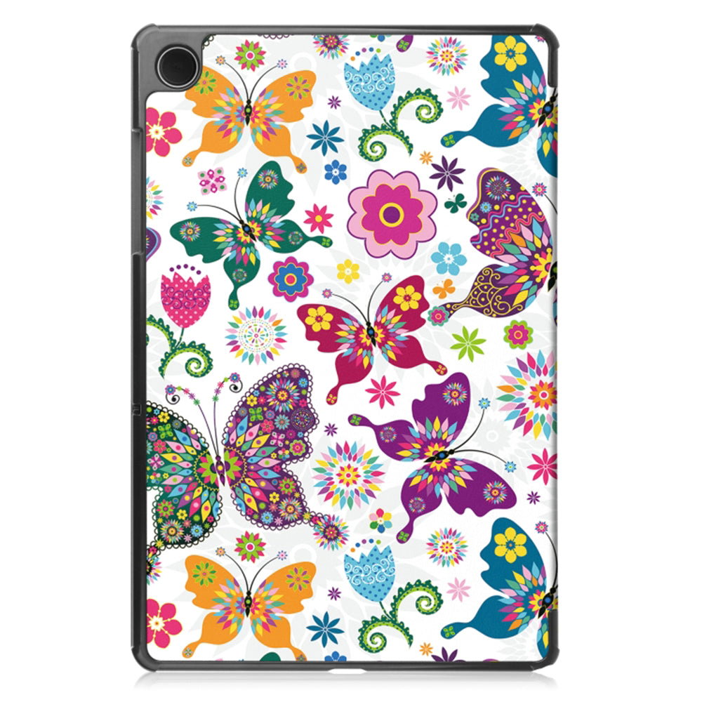 Калъф за Samsung Galaxy Tab A11 / Tab A9, Techsuit, FoldPro Butterfly New Model, Многоцветен