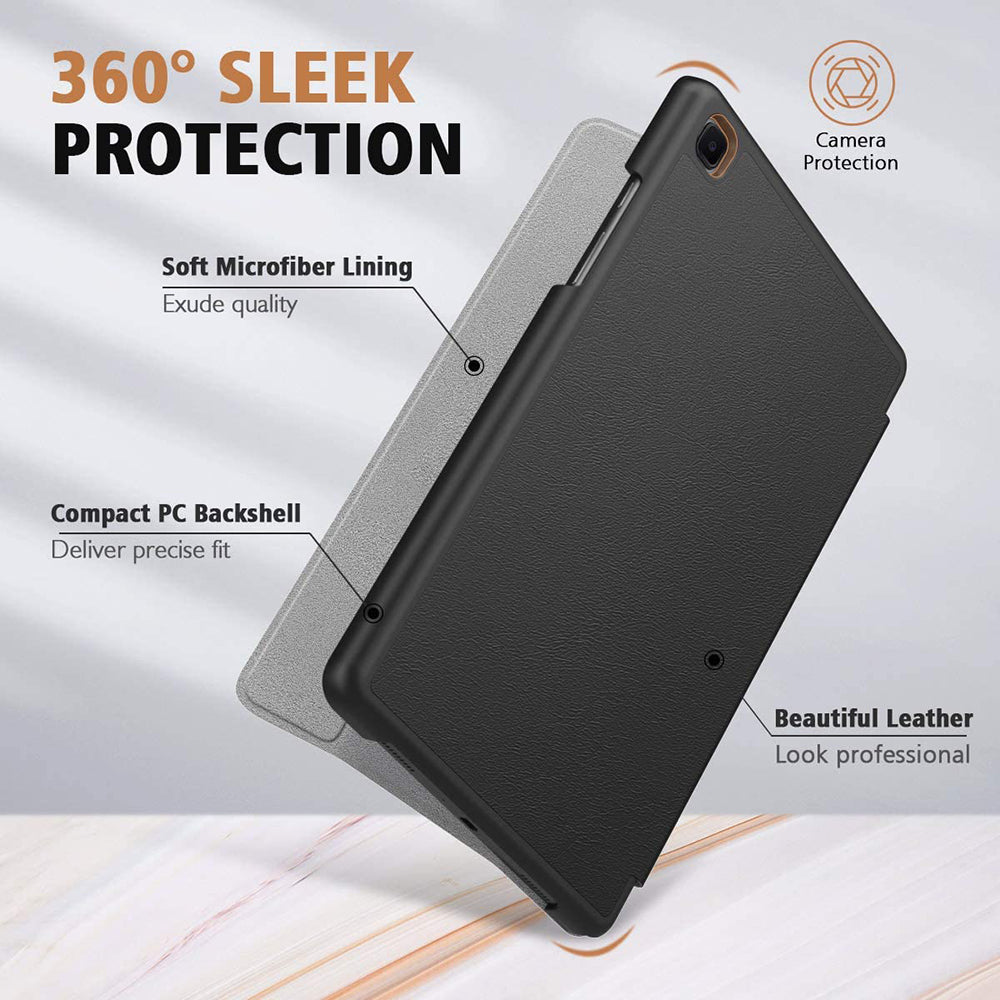 Калъф за Samsung Galaxy Tab A7 10.4 (2020) / Tab A7 10.4 (2022), Techsuit, FoldPro, Черен