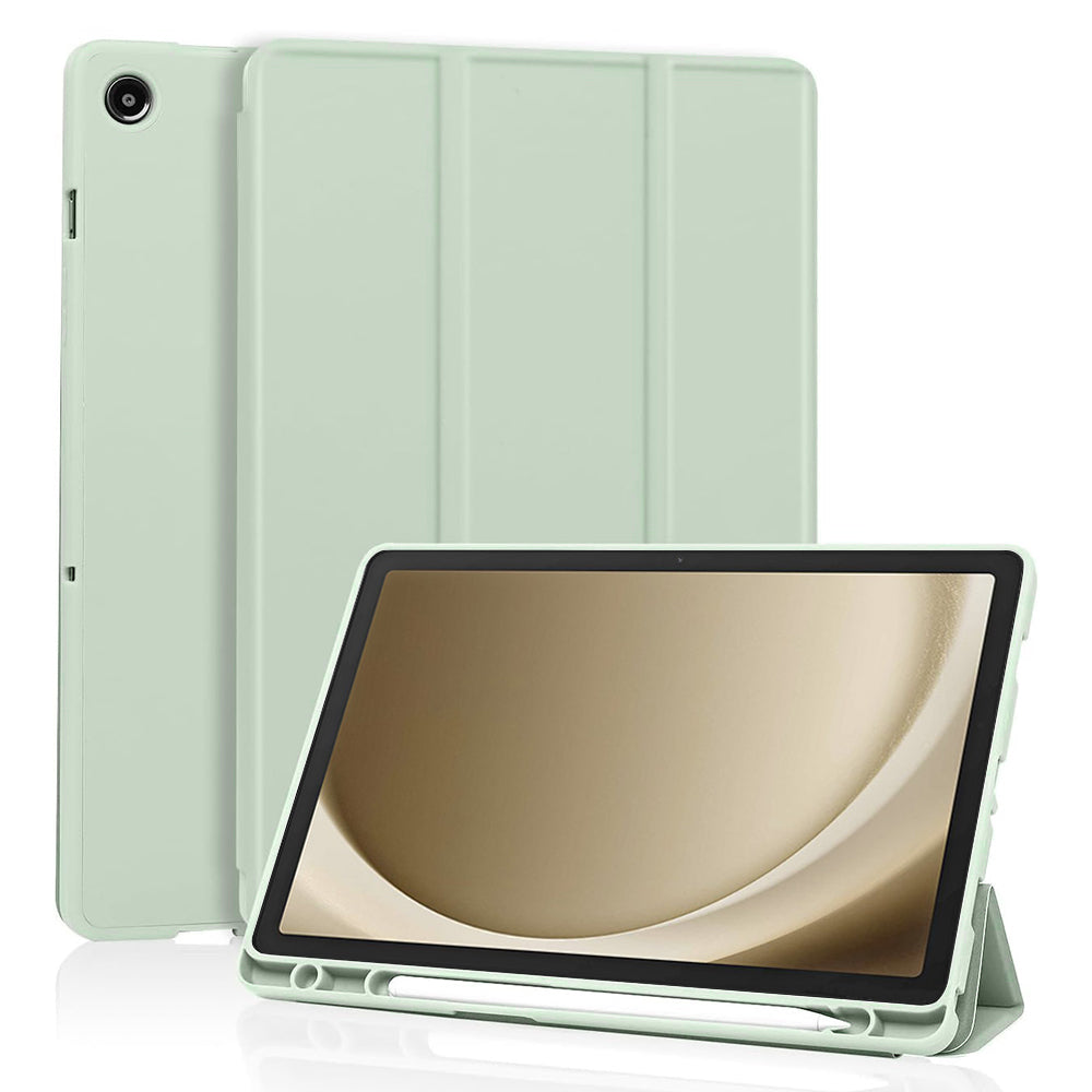 Калъф за Samsung Galaxy Tab A9+, Techsuit, Flex Trifold, Зелен Матча
