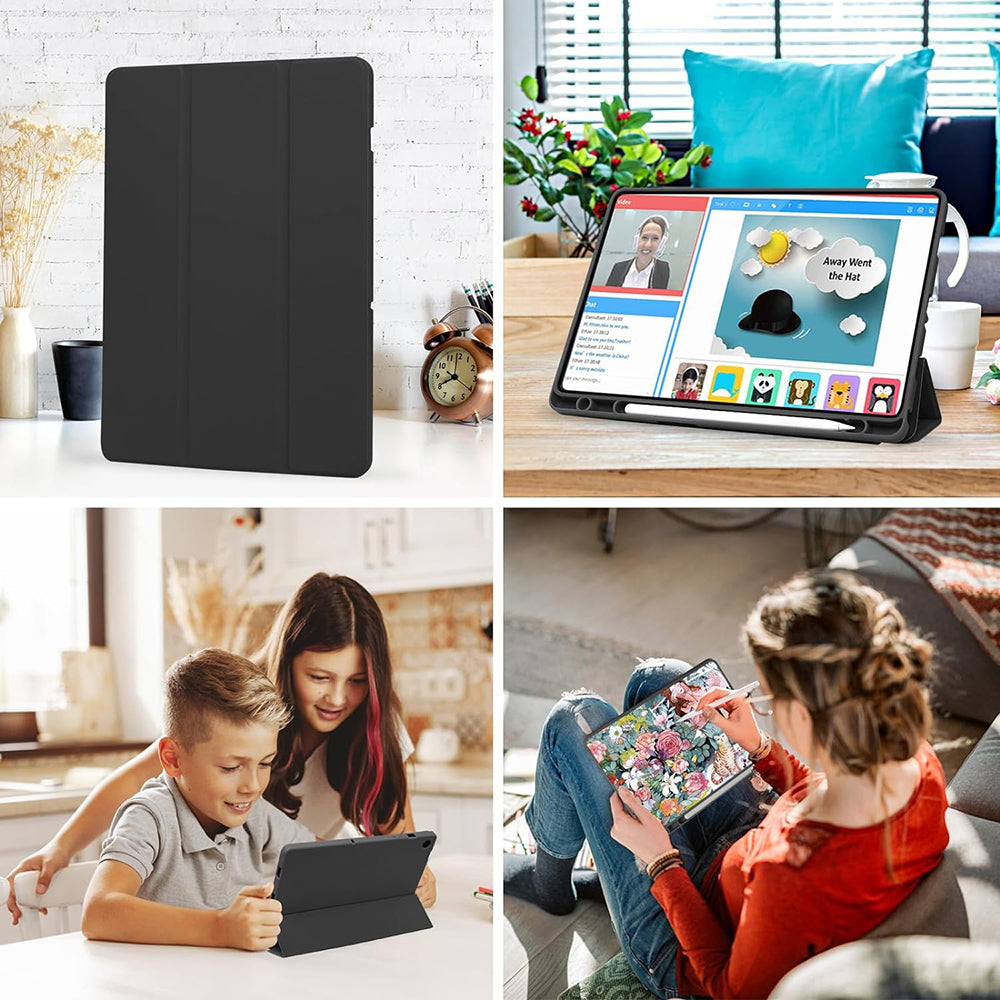 Калъф за Samsung Galaxy Tab A9+, Techsuit, Flex Trifold, Зелен Матча