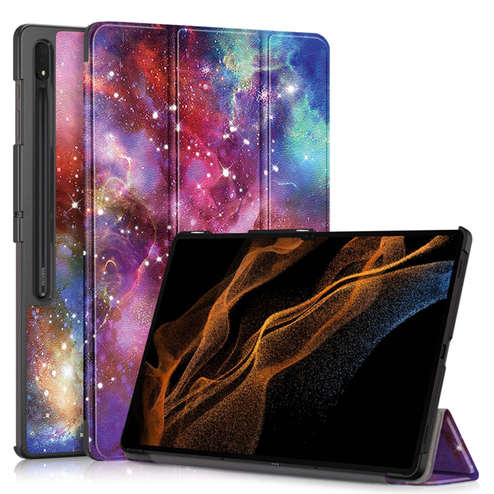 Калъф за Samsung Galaxy Tab S10 Ultra / Tab S9 Ultra / Tab S8 Ultra, Techsuit, FoldPro Galaxy, Многоцветен